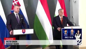 Tlačová beseda po spoločnom rokovaní Petra Pellegriniho a Viktora Orbána