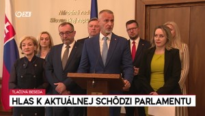 Tlačová beseda strany Hlas-SD k aktuálnej schôdzi parlamentu