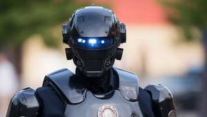 V Atlante bude nebezpečnú štvrť strážiť policajný robot