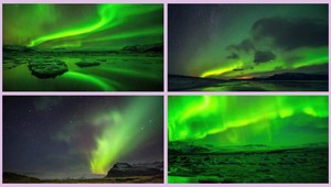 ČASOZBERNÉ VIDEO. Polárna žiara na Islande