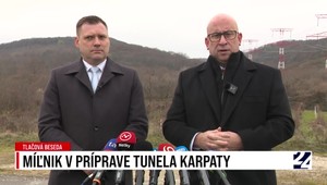 Tlačová beseda o míľniku v príprave tunela Karpaty