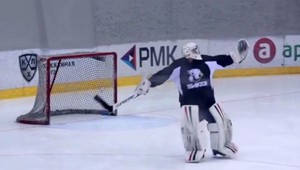 Nový športový hit! Brankár Čeľjabinsku baví internet