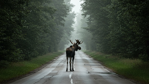 Osobné auto sa pri Košiciach zrazilo s losom. Dostal sa tam pravdepodobne z Poľska