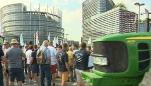 Pred europarlamentom viali slovenské vlajky. Naši farmári protestovali