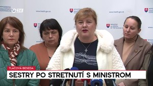 Tlačová beseda zdravotných sestier po stretnutí s ministrom Šaškom