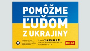 Utečencom z Ukrajiny môžete pomôcť aj finančným príspevkom v BILLA