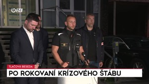Tlačová beseda po rokovaní krízového štábu