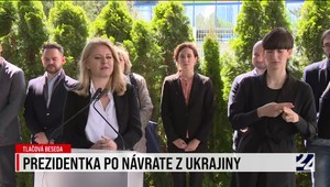 Tlačová beseda prezidentky po návrate z Ukrajiny
