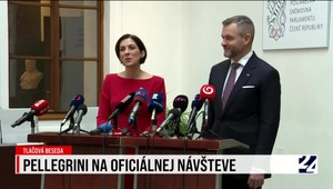Tlačová beseda Petra Pellegriniho s predsedníčkou českej Poslaneckej snemovne