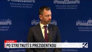 Tlačová beseda Eduarda Hegera po stretnutí s prezidentkou