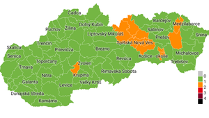 Od pondelka bude 12 oranžových okresov. Stúpa nárast pozitívnych prípadov u detí do 16 rokov