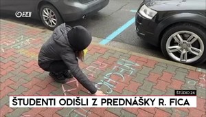 Štúdio 24: Študenti odišli z prednášky Roberta Fica