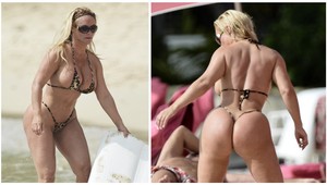 Má silikóny v prsiach aj zadku! Coco Austin (35) strašila v bikinách