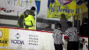 Hokejový fanúšik spadol z tribúny, rovno na hlavu!