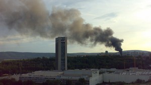 Požiar budovy bývalých tlačiarní je pod kontrolou