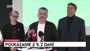 Tlačová beseda k poukázaniu 2% z daní