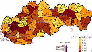 Krutá pravda, tu je mapa kriminality na Slovensku