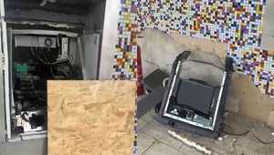 Ďalší bankomat poškodil výbuch. Šľahali z neho plamene, na chodníku ležali trosky