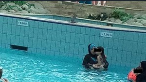 Zahalené moslimky v bazéne rozčúlili návštevníkov aquaparku