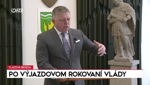 Tlačová beseda premiéra Fica po výjazdovom rokovaní vlády