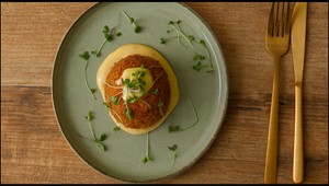 Syrovo-hubové arančiny s cesnakovou majonézou