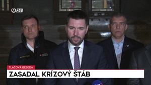 Tlačová beseda po zasadnutí krízového štábu