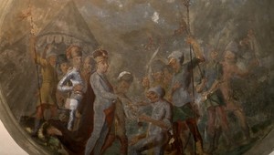 Roky nepovšimnutá maľba na stene humenského kaštieľa odkryla tajomstvo, prezradila ho sťatá hlava Turka