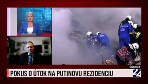 Štúdio 24 o útoku dronom na Kremeľ