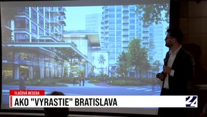 Tlačová beseda o nových mrakodrapoch v Bratislave