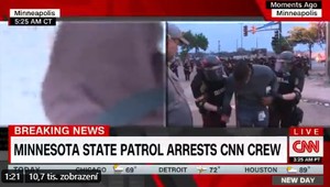 VIDEO: Polícia zatkla počas živého vstupu štáb americkej televízie CNN