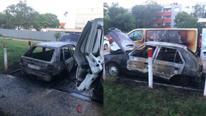 Nočný požiar auta v Bratislave: Oheň poškodil aj druhé vozidlo