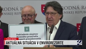 Ján Budaj o aktuálnej situácii v envirorezorte