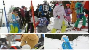 Aj keď pršalo, karneval sa na Štrbskom plese konal