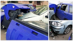 Šialená jazda vodičky-matky. Smetiaky zrážala ako kolky