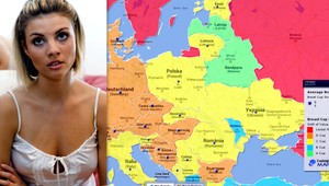 Mapa s veľkosťou poprsí: Slovenky sú priemer!