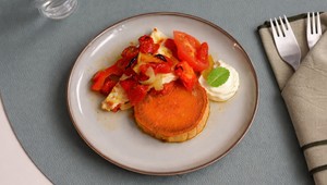 Zapekaná feta a batátový toast