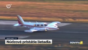 Pilot musel núdzovo pristáť s lietadlom po tom, čo sa mu zasekol podvozok