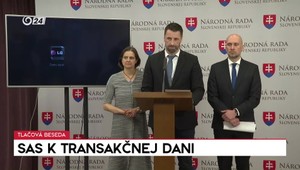 Tlačová beseda strany SaS o transakčnej dani