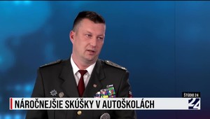 Náročnejšie skúšky v autoškolách: Štúdio JOJ 24 so šéfom dopravnej polície