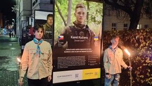 Českí bojovníci Karol, Martin, Michal a Tomáš padli na Ukrajine. V Zlíne si uctili ich pamiatku