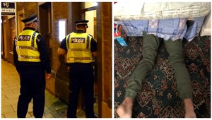 Snažil sa schovať pred políciou pod posteľ. Zabudol, že mu trčia nohy