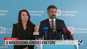 Tlačová beseda strany Progresívne Slovensko k niekoľkomiliónovej faktúre
