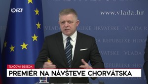 Tlačová beseda premiéra Fica na návšteve Chorvátska