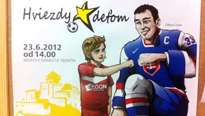 Hviezdy deťom. Hokejisti a futbalisti predviedli svoje umenie