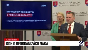 Tlačová beseda strany KDH o reorganizácii NAKA