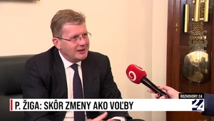 Rozhovory 24 s Petrom Žigom: Skôr zmeny ako voľby