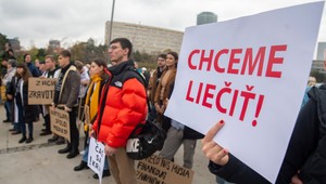 Lekári na proteste apelovali na vládu, aby riešila situáciu v zdravotníctve