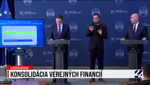Tlačová beseda premiéra a ministra financií ku konsolidácii verejných financií