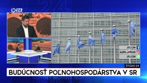 Štúdio 24: Minister Takáč o budúcnosti poľnohospodárstva na Slovensku