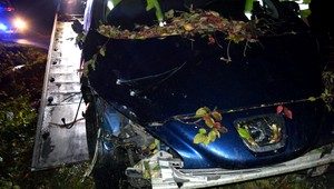 Vodič narazil do značky, nafúkal cez 3 promile